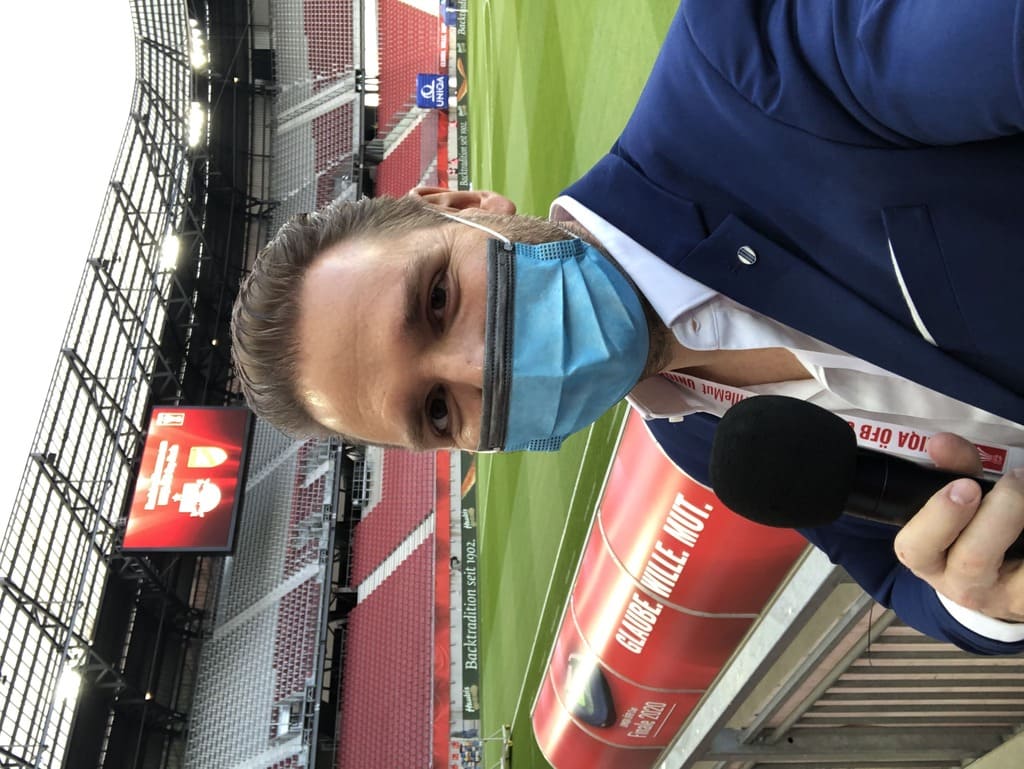 Ronny Leber im Stadion beim öfb cup finale 2020