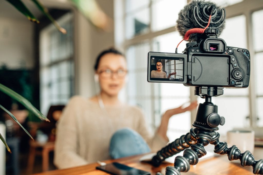Speak into the camera