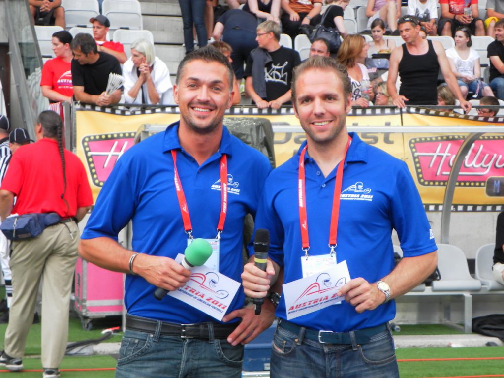 American Football WM 2011 mit Piedro Poilidori