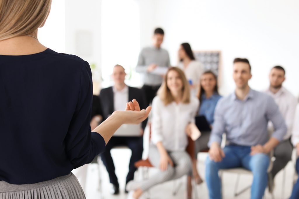 give a public speaking presentation