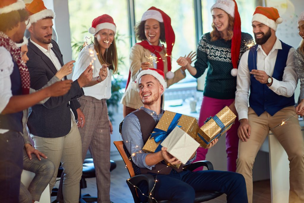 Firmenweihnachtsfeier im Büro