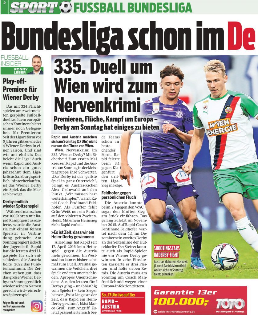 18-03 Kolumne Ronny Leber - Playoff Premiere für Wiener Derby-1