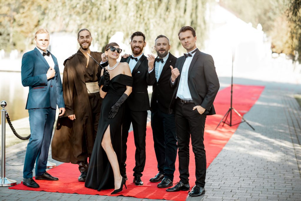 großartige gäste bei der show