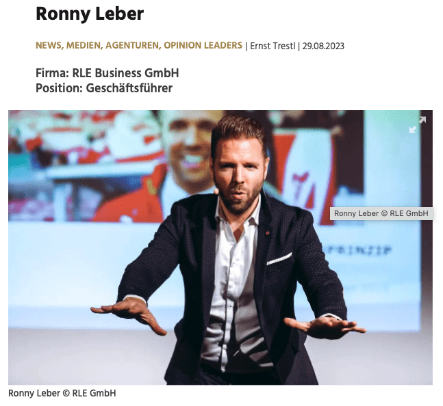 News Ronny Leber Opinion Leader of the day